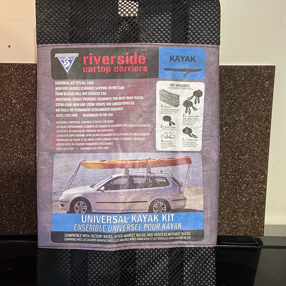 New in Bag Riverside cartop carrier KAYAK